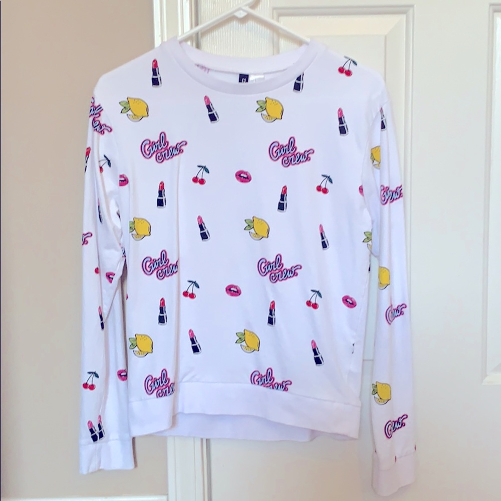 H&M Divided “Girl Crew” Sweatshirt